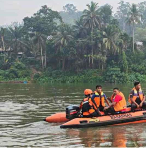 Warga Dilaporkan Hilang di Sungai Kampar, Tim SAR Lakukan Pencarian Intensif