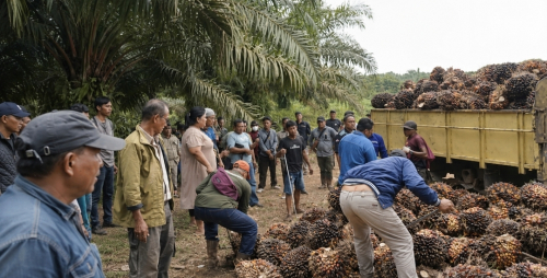 PTPN IV Regional III Gagalkan Penjarahan 4,5 Ton Sawit di Kampar