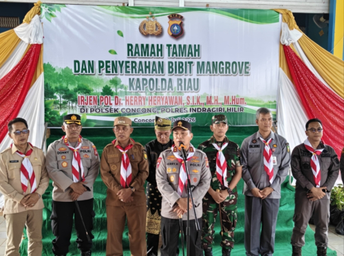 Kapolda Riau Gelorakan Semangat Kebangsaan di Inhil Jelang Ekspedisi Merah Putih Presisi 2026