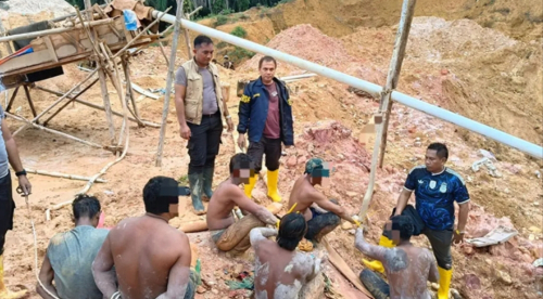 Enam Pelaku PETI di Kuansing Ditangkap, Polda Riau Buru Pemodal Tambang Ilegal