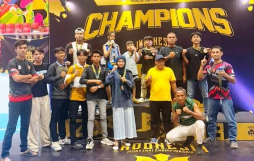 Lima Atlet Muaythai Bengkalis Sumbang Medali untuk Riau di Kejurnas 2026