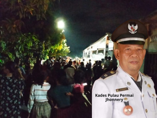 Diduga Hamili Warganya Sendiri, Ratusan Warga Demo Rumah Kades Pulau Permai Kampar