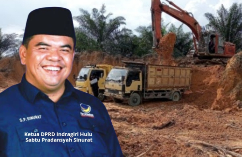 Lokasi Galian C di Seberida ini Diduga ilegal dan Masuk Kawasan HPK, Bisnis Sampingan Ketua DPRD Inhu ?