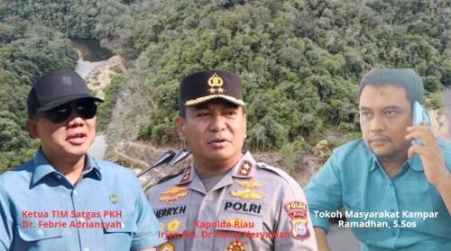 Satgas PKH Tegas di TNTN dan TAHURA, Mandul Terhadap Cukong Lahan di Kawasan Kampar Kiri ?