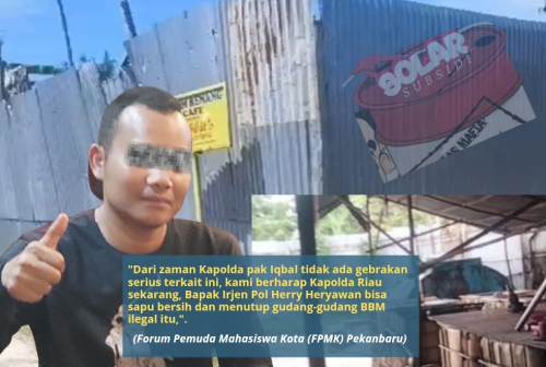Gudang BBM Diduga ilegal di Jalan Kenanga Pekanbaru: Warga Sebut Milik ES Alias Apis, Kebal Hukum ?