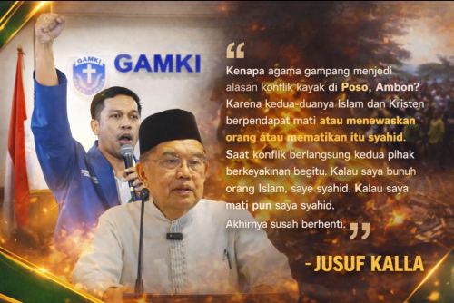 Pernyataan-nya Dituding Buat Umat Kristen Sakit Hati, GAMKI Laporkan Jusuf Kalla