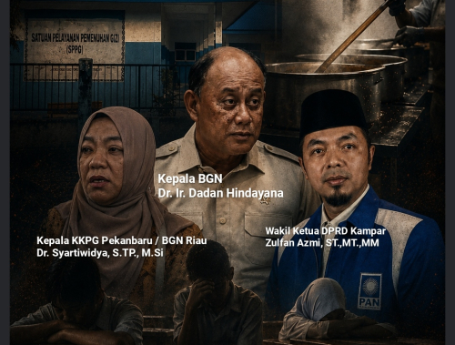Puluhan Guru dan Murid di Kampar Terlantar: Gedung Sekolah Jadi Dapur MBG, Mahasiswa Desak BGN Evaluasi dan Cabut Izin !