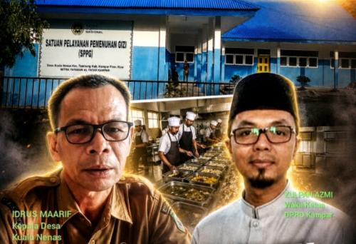 Gedung Sekolah Di Kampar Disulap Jadi Dapur MBG: Kades Kualu Nenas Disorot, Terima Dana Kompensasi ?