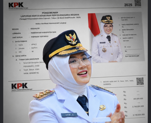 Total Aset Kekayaan Naik Drastis Rp2.77 M Dalam Setahun, FMPKG Desak KPK Telusuri Sumber Aset Bupati Siak