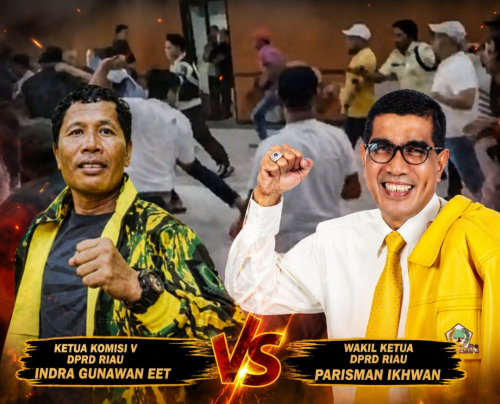 Rapat Banggar DPRD Riau Mencekam: Indra Gunawan Eet dan Parisman Ikhwan Nyaris Duel, Masing-masing Pasukan Saling Hantam