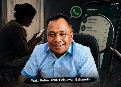 Isu Perselingkuhan Wakil Ketua DPRD Pelalawan Mencuat, Ponsel Dan WhatsApp Kini Dipantau Istri
