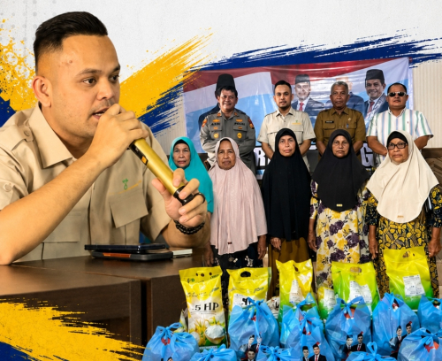 Pebriyan Winaldi Bagikan 100 Paket Sembako dan 100 Karung Beras di Koto Tibun, PJ Kades Beri Apresiasi