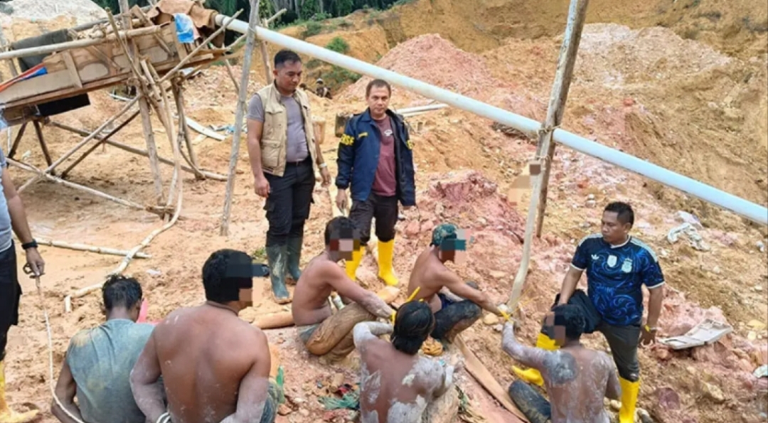 Enam Pelaku PETI di Kuansing Ditangkap, Polda Riau Buru Pemodal Tambang Ilegal