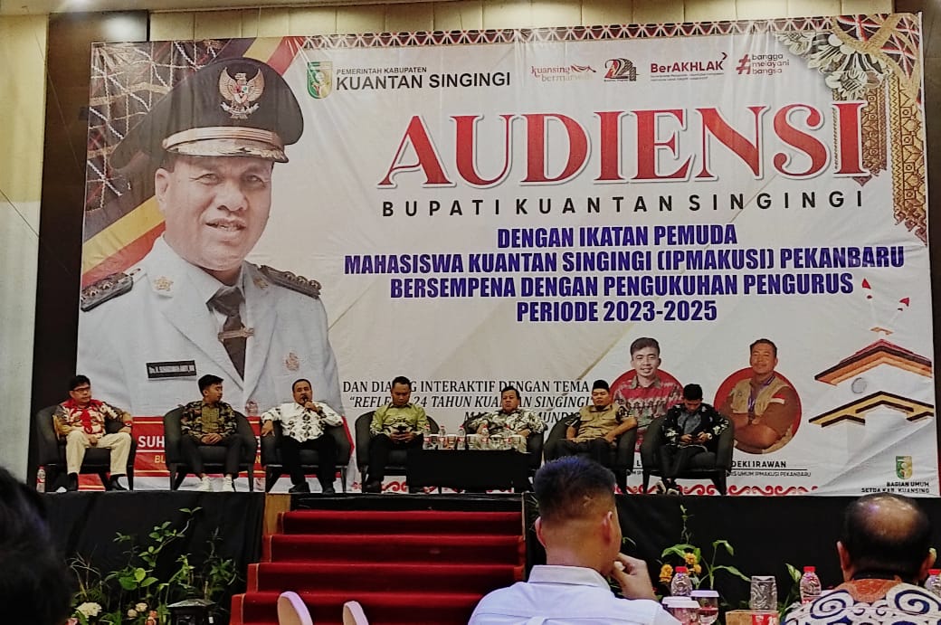 Dihadiri Bupati dan Kapolres Kuansing, Pengukuhan IPMAKUSI Pekanbaru Berlangsung Sukses