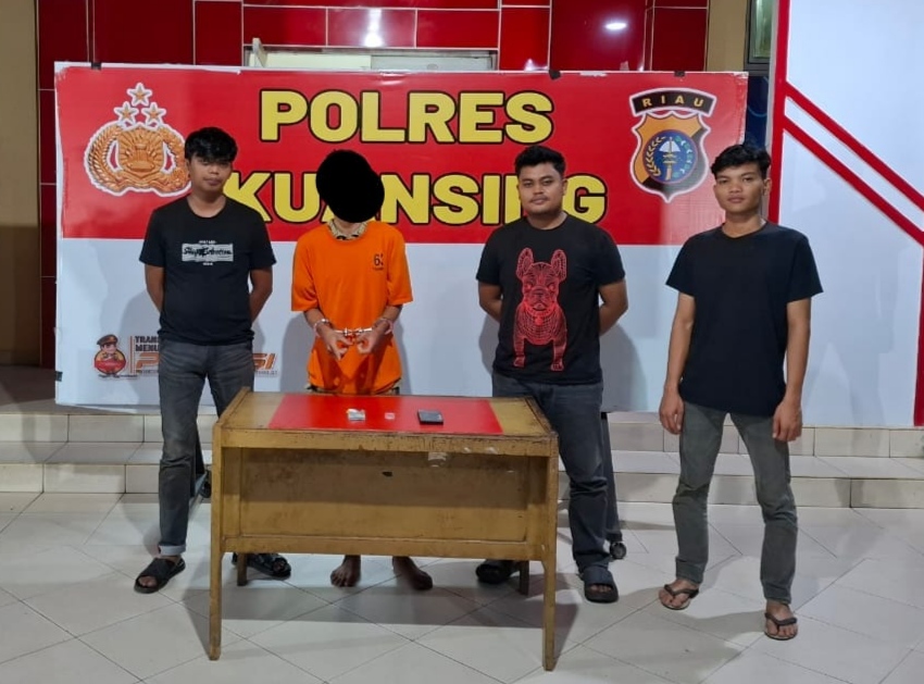 Polres Kuansing Ungkap Kasus Narkoba Pengedar Shabu Ditangkap di Desa Rawang Bonto