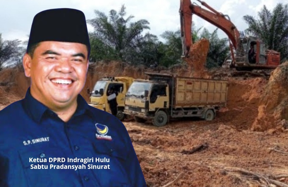 Lokasi Galian C di Seberida ini Diduga ilegal dan Masuk Kawasan HPK, Bisnis Sampingan Ketua DPRD Inhu ?