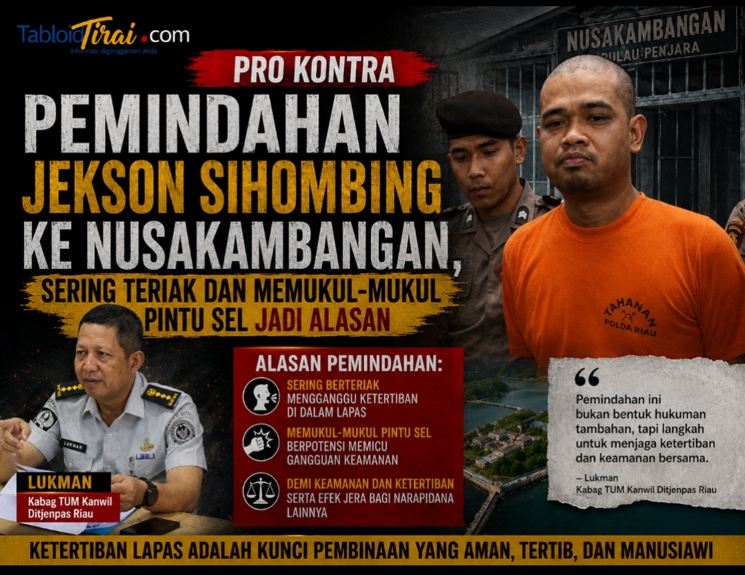 Pro Kontra Pemindahan Jekson Sihombing ke Nusakambangan, Sering Teriak dan Memukul-mukul Pintu Sel Jadi Alasan