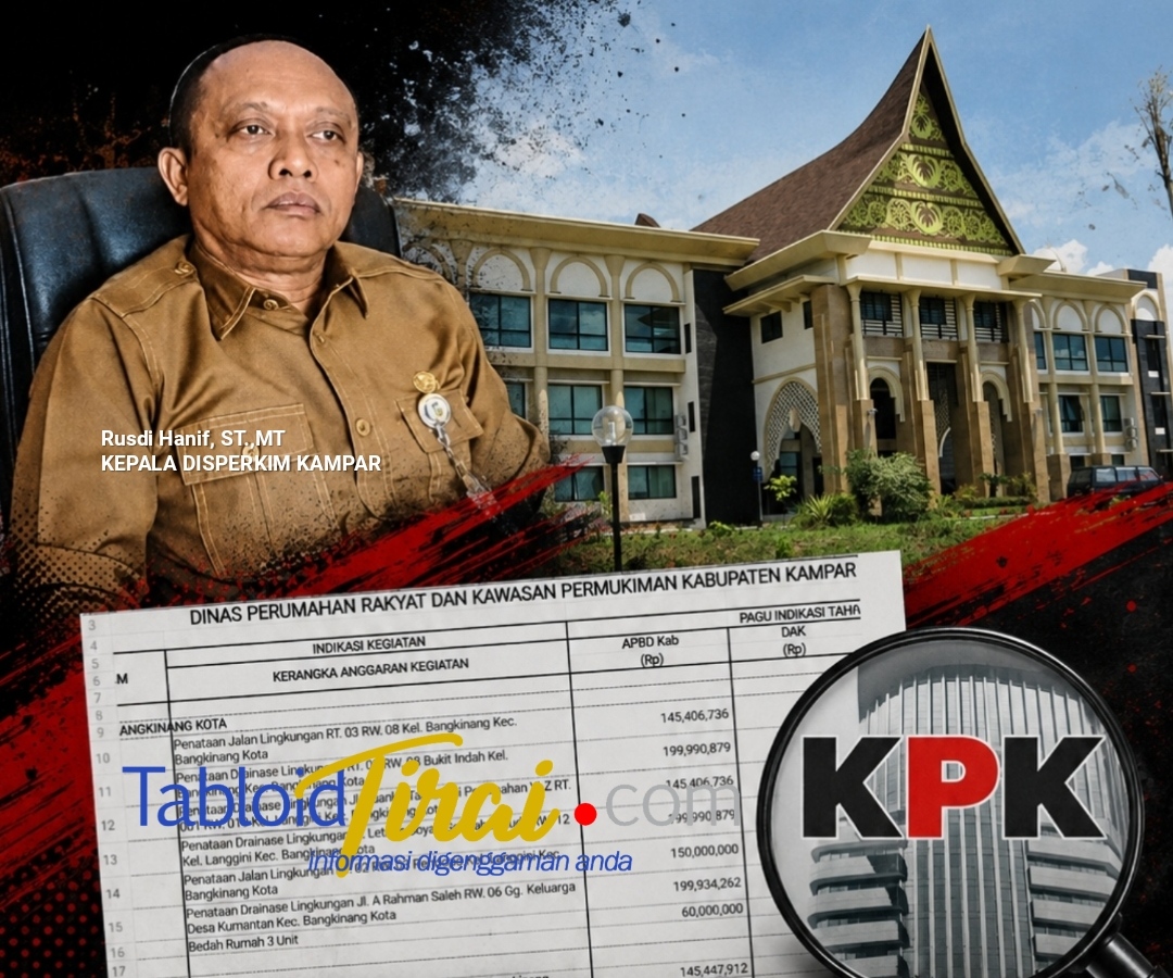 Ada Dugaan 'Kongkalikong' Beberapa Proyek di Dinas Perkim Kampar, Mahasiswa Desak KPK Turun dan Awasi