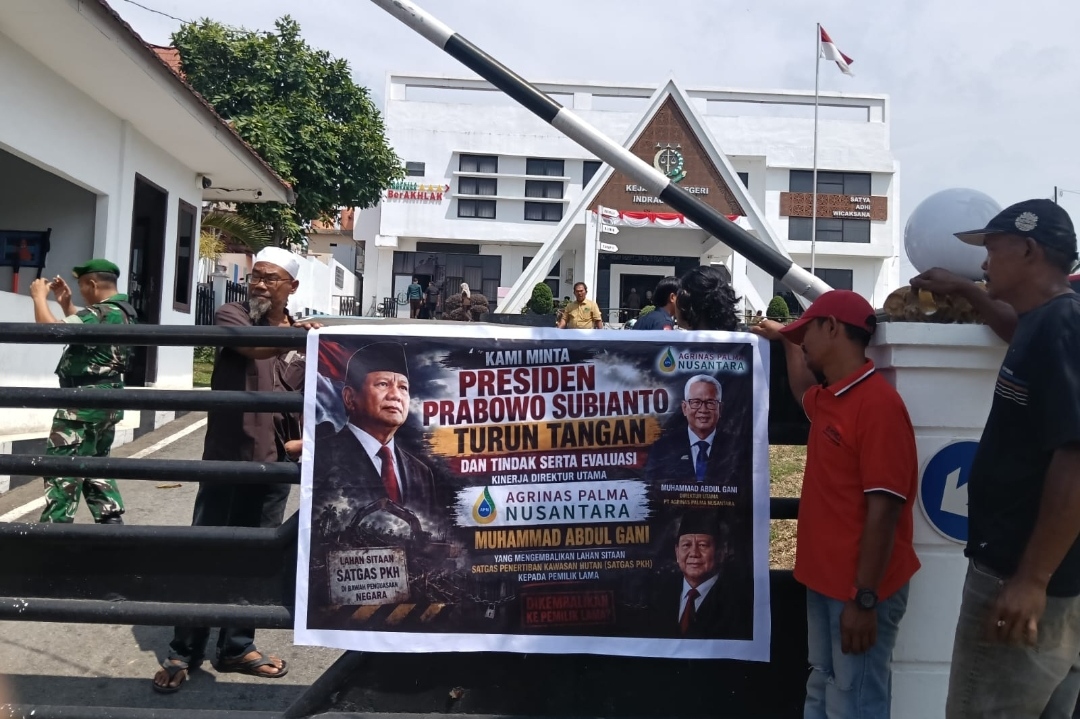 Pemuda Peduli Inhu Desak Kejari Cabut KSO PT PAS Dan Kembalikan Lahan Sitaan